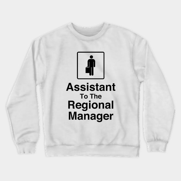 The Office - Assistant To the Regional Manager Black Set Crewneck Sweatshirt by Shinsen Merch